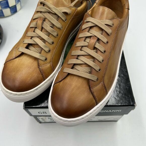 Men's Magnanni  leather sneakers size 7, made in Portugal - Picture 5 of 9